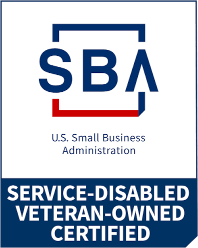 U.S. Small Business Administration Service-Disabled Veteran-Owned Certified badge